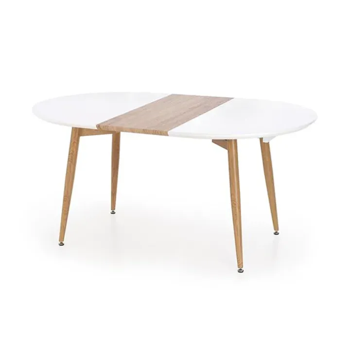 Tavolo da pranzo allungabile 160/200cm bianco opaco rovere Giove Gihome®