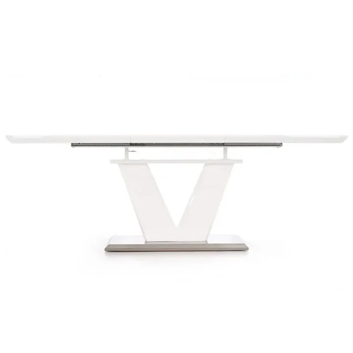 Tavolo da pranzo allungabile 160/220cm bianco lucido Gerbera Gihome®