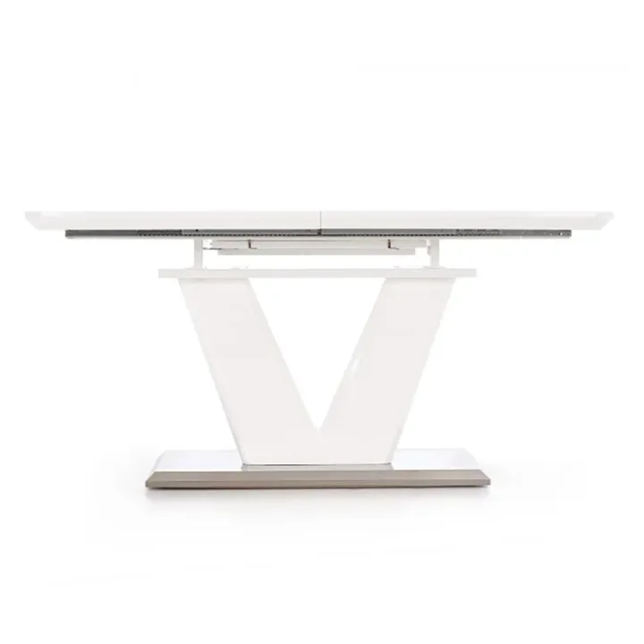 Tavolo da pranzo allungabile 160/220cm bianco lucido Gerbera Gihome®