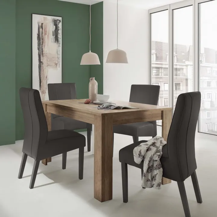 Tavolo da pranzo allungabile 137/185 cm rovere scuro Trilogy