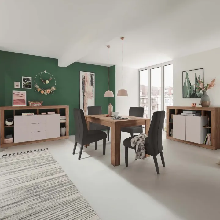 Tavolo da pranzo allungabile 137/185 cm rovere scuro Trilogy