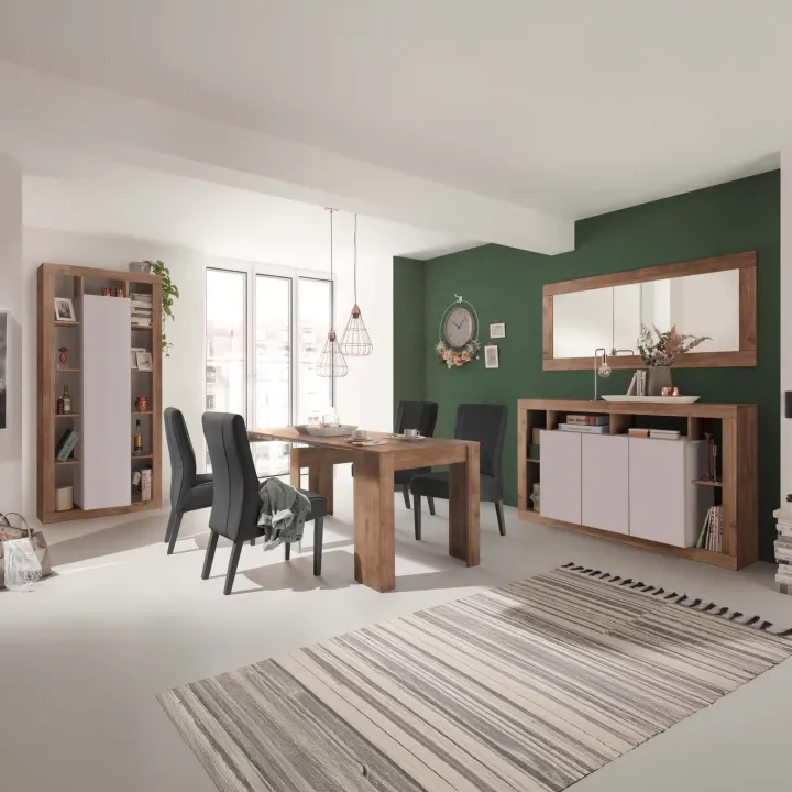 Tavolo da pranzo allungabile 137/185 cm rovere scuro Trilogy