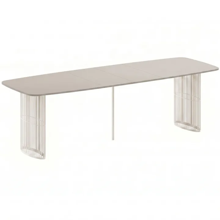 Tavolo da pranzo allungabile 160/236x90 cm industrial cashmere metallo cashmere Hexa