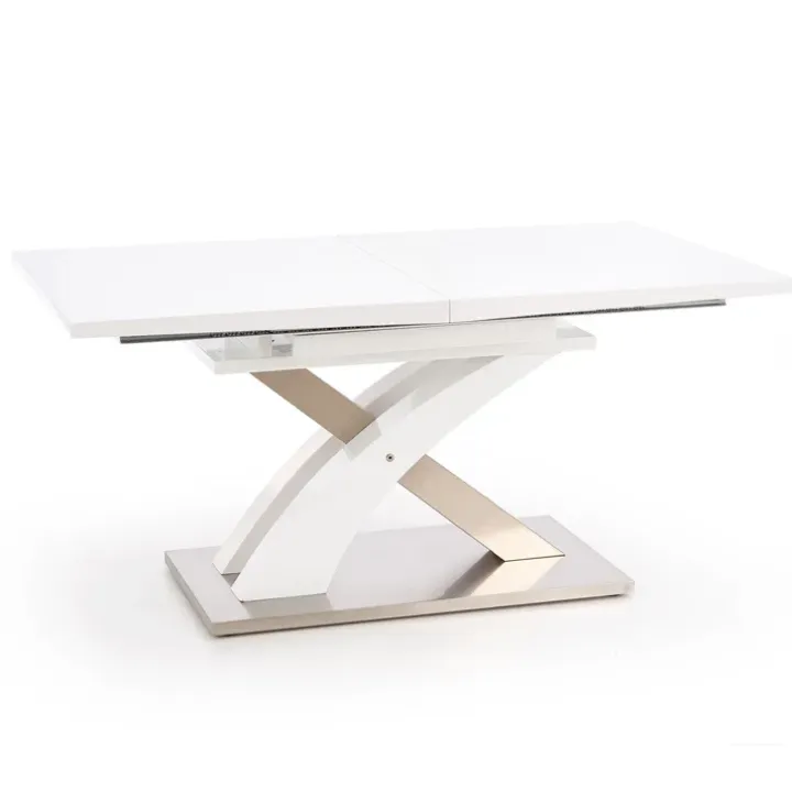 Tavolo da pranzo allungabile 160/220cm moderno bianco lucido Iride Gihome®