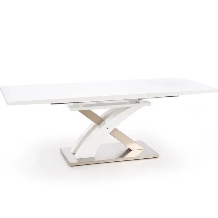 Tavolo da pranzo allungabile 160/220cm moderno bianco lucido Iride Gihome®