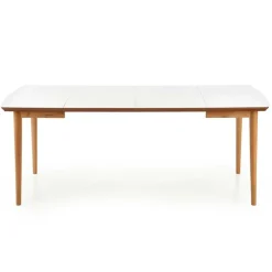 Tavolo da pranzo allungabile 90/190cm bianco opaco rovere Mostar
