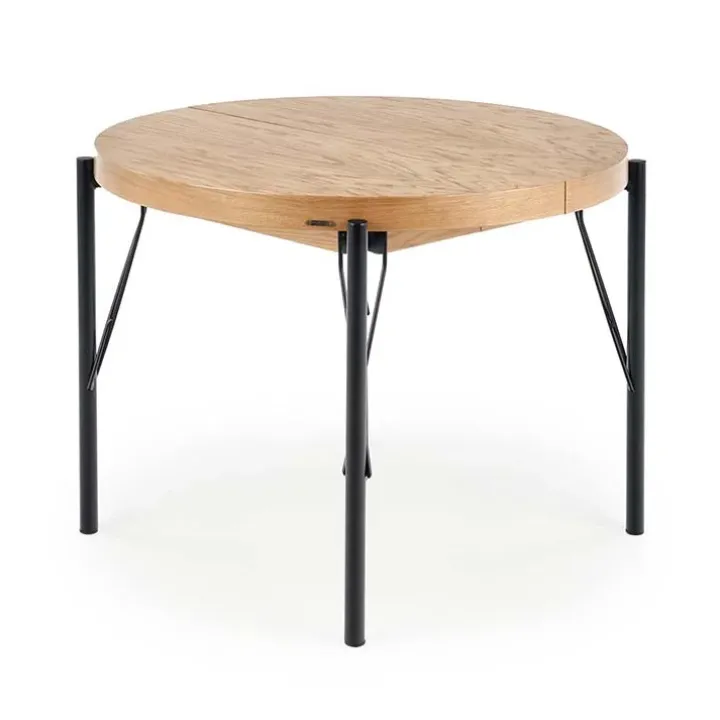 Tavolo da pranzo allungabile moderno 100/300cm rovere nero Wally