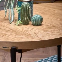 Tavolo da pranzo allungabile moderno 100/300cm rovere nero Wally
