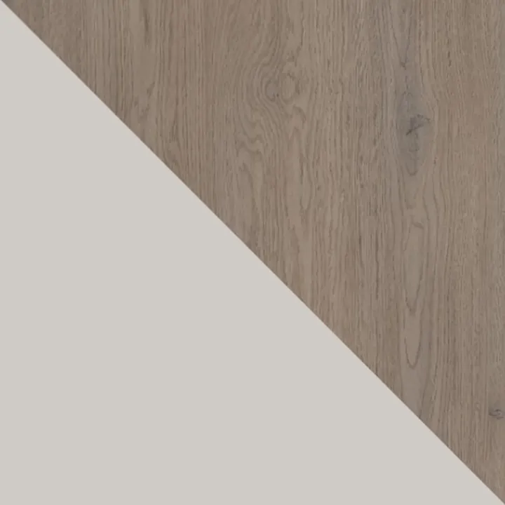 Tavolo da pranzo allungabile 100/176x100 cm rotondo industrial rovere scuro metallo cashmere Grint