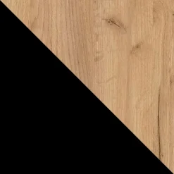 Tavolo da pranzo allungabile 100/138x100 cm rotondo industrial rovere metallo nero Cortex