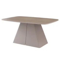 Tavolo da pranzo allungabile 180/256x110cm industrial rovere scuro metallo cashmere Rail
