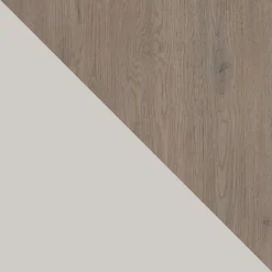 Tavolo da pranzo allungabile 100/176x100 cm rotondo industrial rovere scuro metallo cashmere Monox