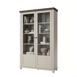 Vetrina soggiorno 126x200h cm 2 ante beige Texel