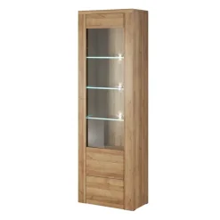 Vetrina 65x206h cm 1 anta moderna rovere Paloma 2