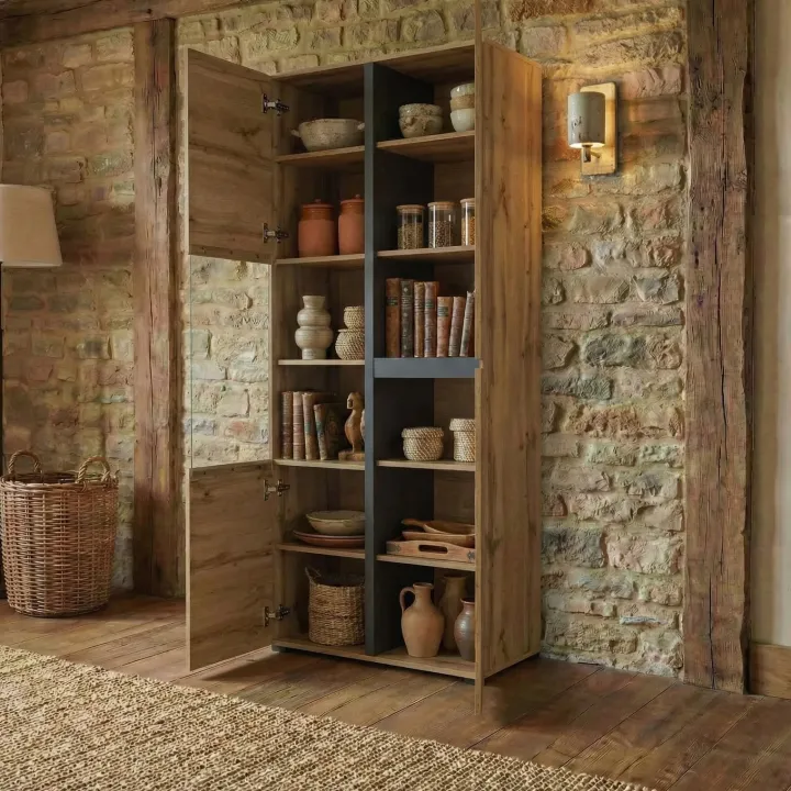 Vetrina 80x184h cm 4 ante rovere Lolla