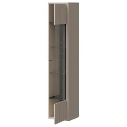 Vetrinetta sospesa a parete 36x164h cm 1 anta beige cashmere Bellagio