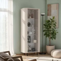 Vetrinetta 80x200h cm 1 anta beige cashmere Lucrezia
