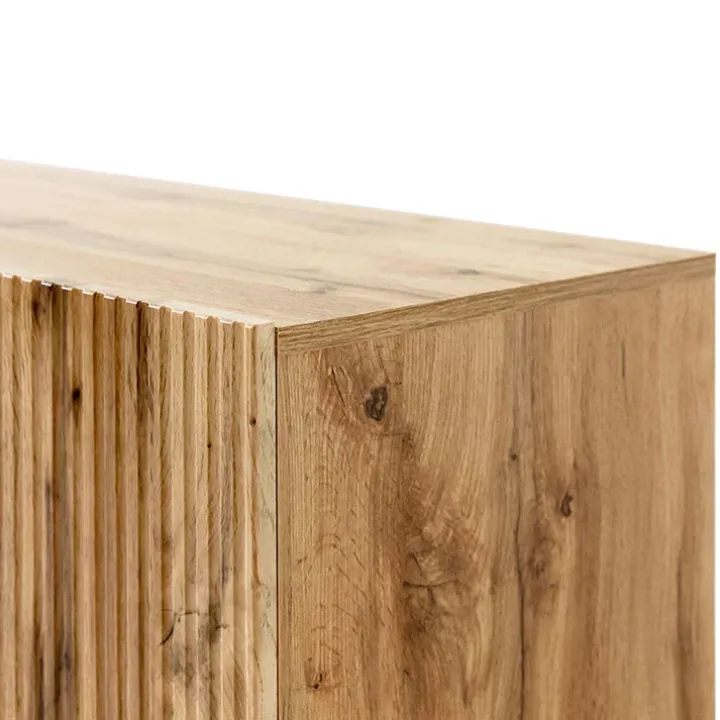 Vetrinetta 60x183h cm 1 anta moderna cannettato quercia Essence