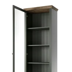 Vetrinetta 71x200h cm 1 anta sinistra soggiorno verde quercia Texel