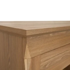 Vetrinetta 156x151h cm 3 ante 4 cassetti rovere scuro Lucca