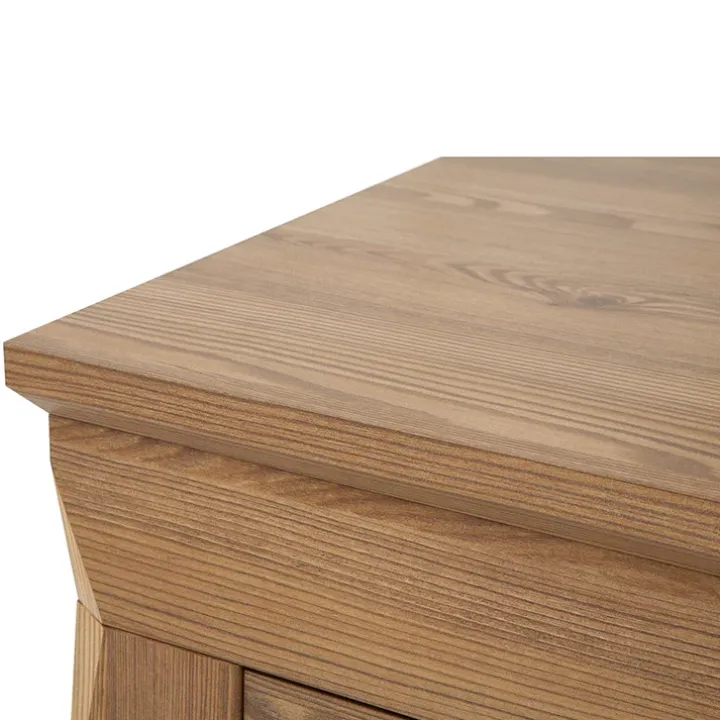 Vetrinetta 156x151h cm 3 ante 4 cassetti rovere scuro Lucca