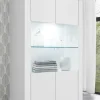 Vetrinetta 110x186h cm 2 ante moderno bianco opaco Halston