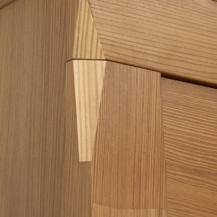 Vetrinetta 102x202h cm 4 ante rovere scuro Lucca