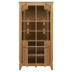Vetrinetta 102x202h cm 4 ante rovere scuro Lucca